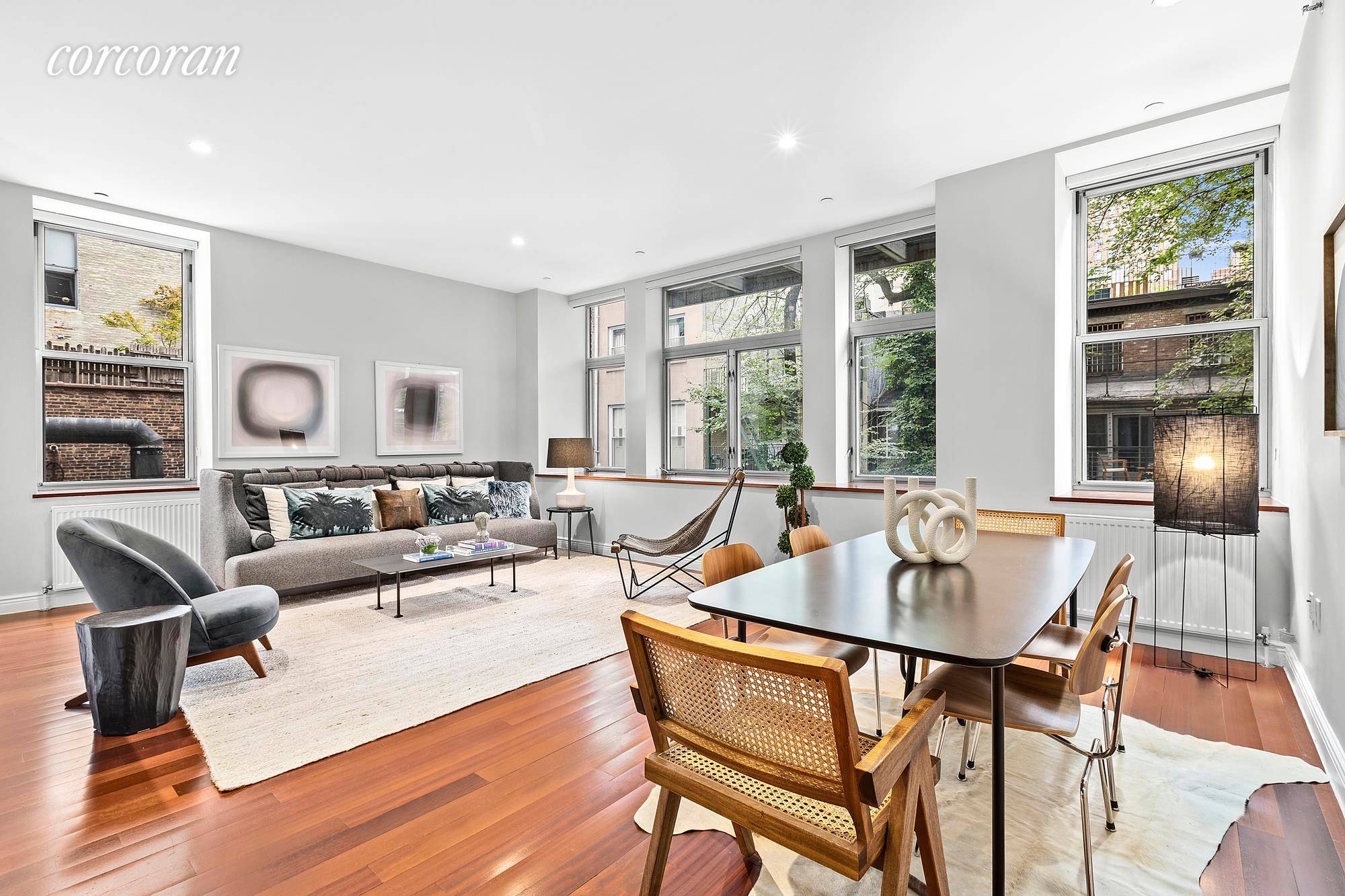 Welcome to 117 East 29th Street, 2A, a gorgeous corner 2 bedroom, 3 bathroom home with nearly 10 foot ceilings and a bonus room that makes a cozy den or ...
