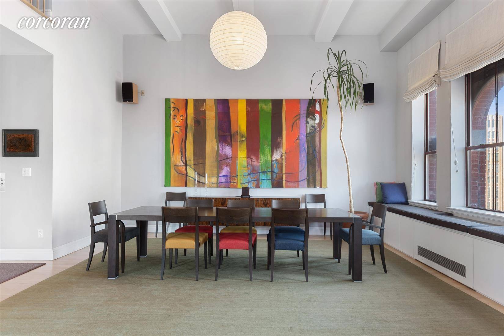 Rarely found Grand 4, 600sf Duplex, True 5 bedroom plus library media room Home 27 N Moore Street also known as The Ice House Condominium Apartment 10C.