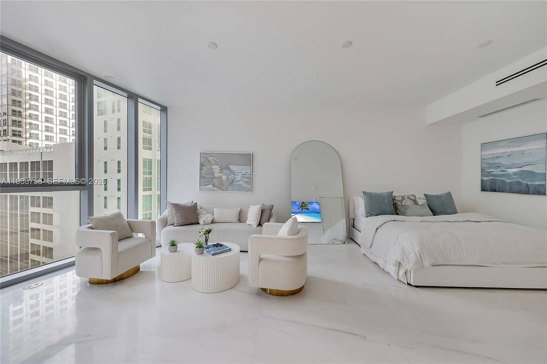 Turn key furnished studio residence at the iconic Aston Martin Residences in the heart of Downtown Miami.