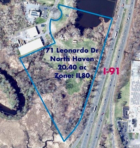 20. 40 Acres of INDUSTRIAL LAND in North Haven, CT with VISIBILITY from I 91 on building signage allowed great brand recognition.