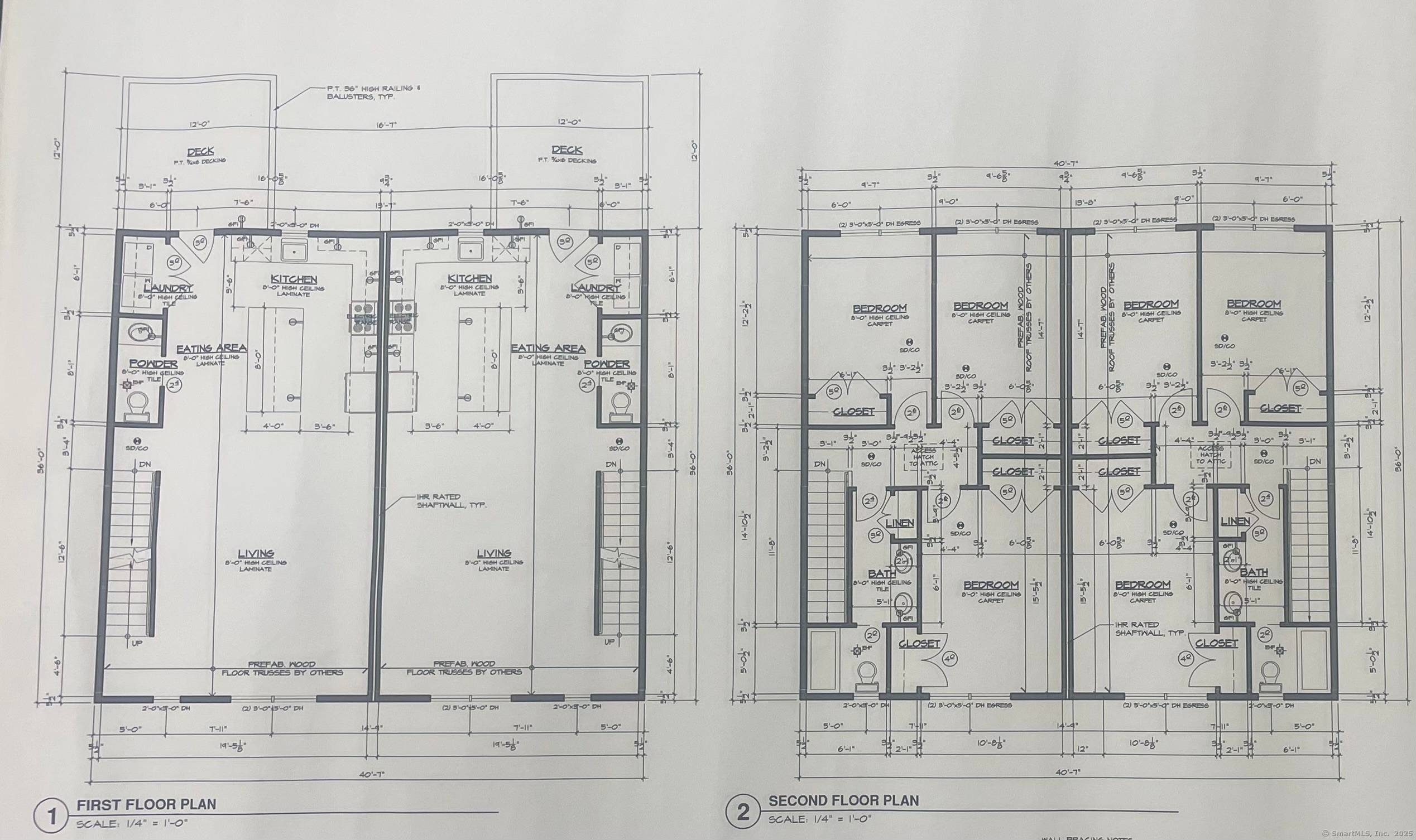 New quality construction Duplex one of those unique properties available Investors and or owner occupants take not generous size rooms, hardwood floors, central AC.
