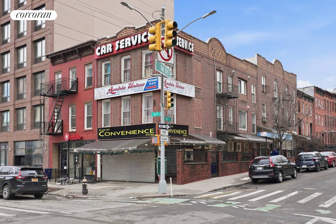 559 4th Avenue a k a 133 135 16th Street presents a rare mixed use investment and development opportunity in the heart of the rapidly transforming Park Slope Gowanus corridor.