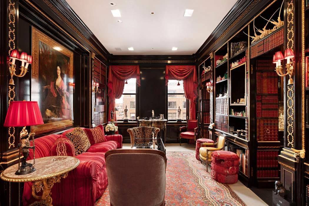 An absolute masterpiece perched atop venerable 812 Park Avenue, this spectacular triplex penthouse takes inspiration from 18th century European architecture and decorative arts.