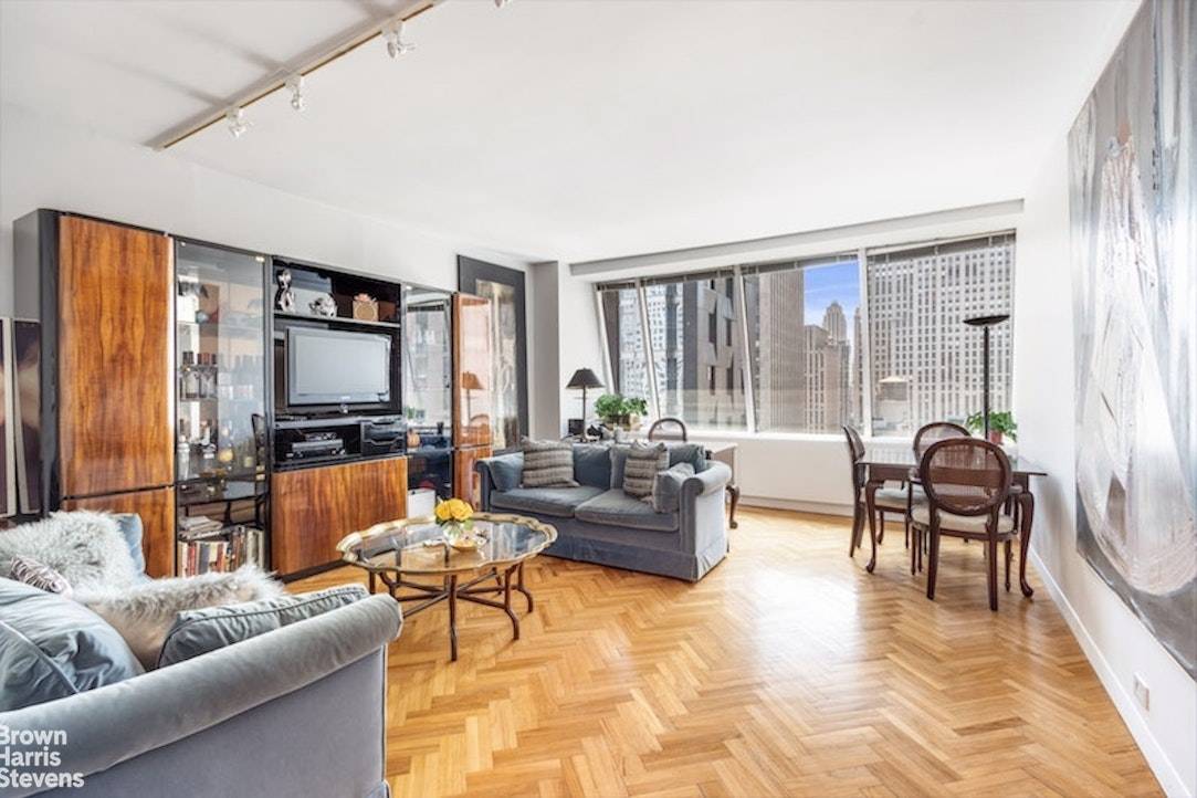 Enjoy bright sunshine by day and the dramatic twinkling lights of the New York City skyline by night from this 27th floor, South facing gem !