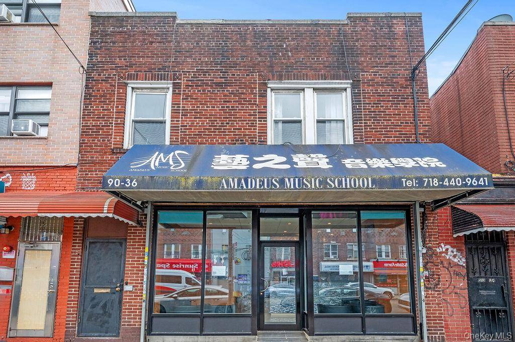Mixed use residential and commercial building in the heart of Elmhurst.