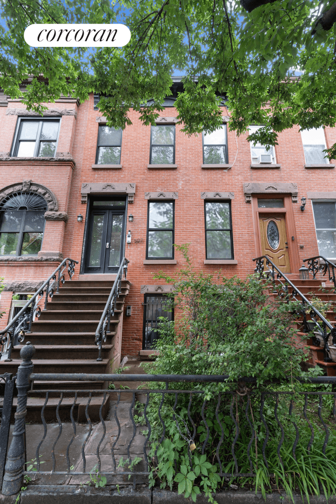 Welcome to 607 Halsey Street, a beautifully updated two family brick townhouse located on a quiet, tree lined street in the heart of Bedford Stuyvesant.