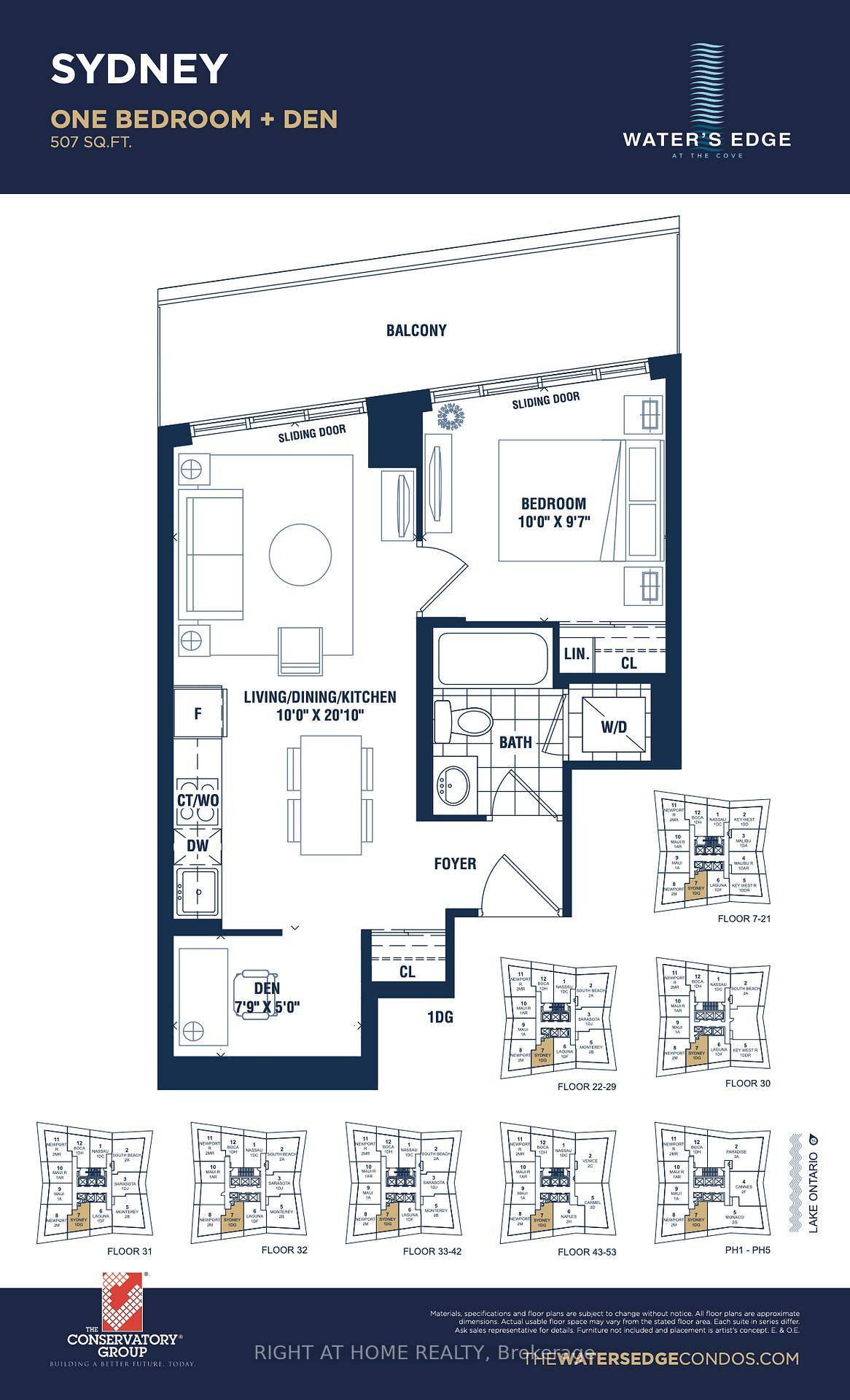 Luxury Condo for Rent Waters Edge at 38 Annie Craig Drive, Toronto.