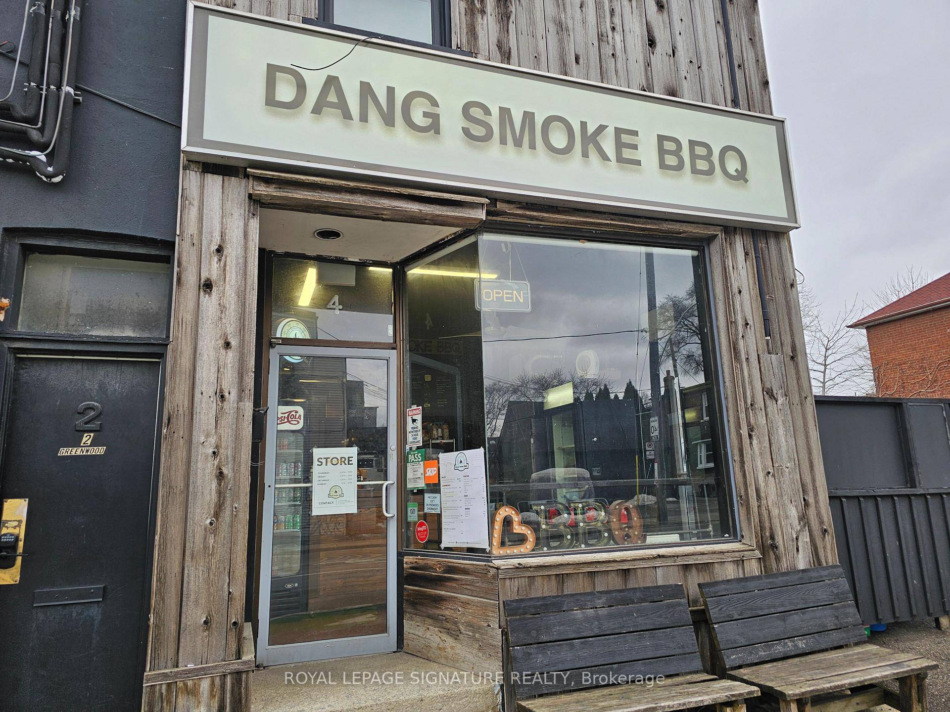 The popular Dang Smoke BBQ is available in the heart of Leslieville.