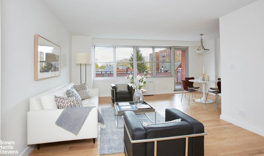 This spacious two bedroom two bath apartment in one of Kensington's best run full service co ops, Caton Towers, provides the antidote to cramped new developments.