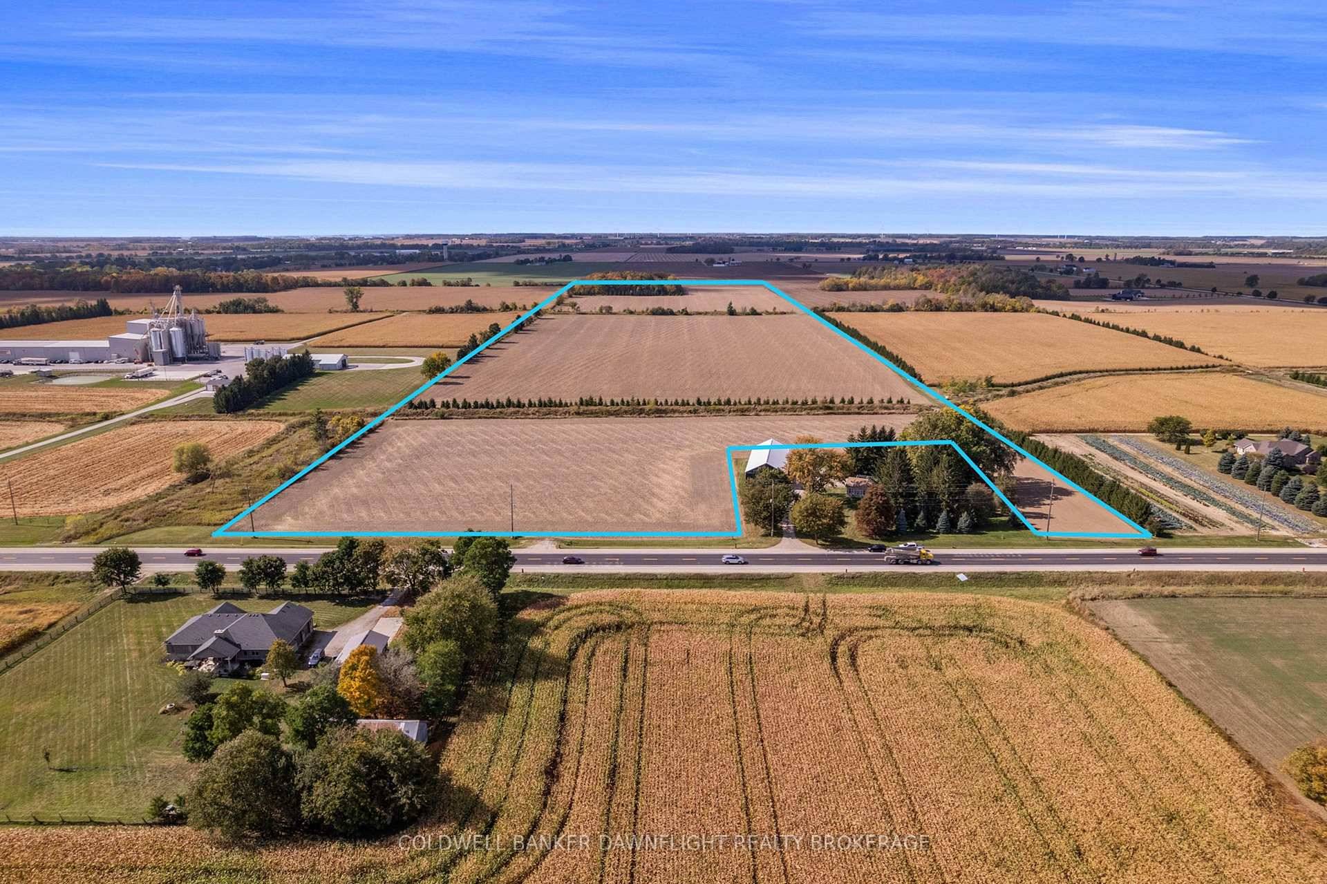 Excellent opportunity to acquire 50 acres of prime Perth clay loam soil with frontage along Highway 4, just south of Exeter.