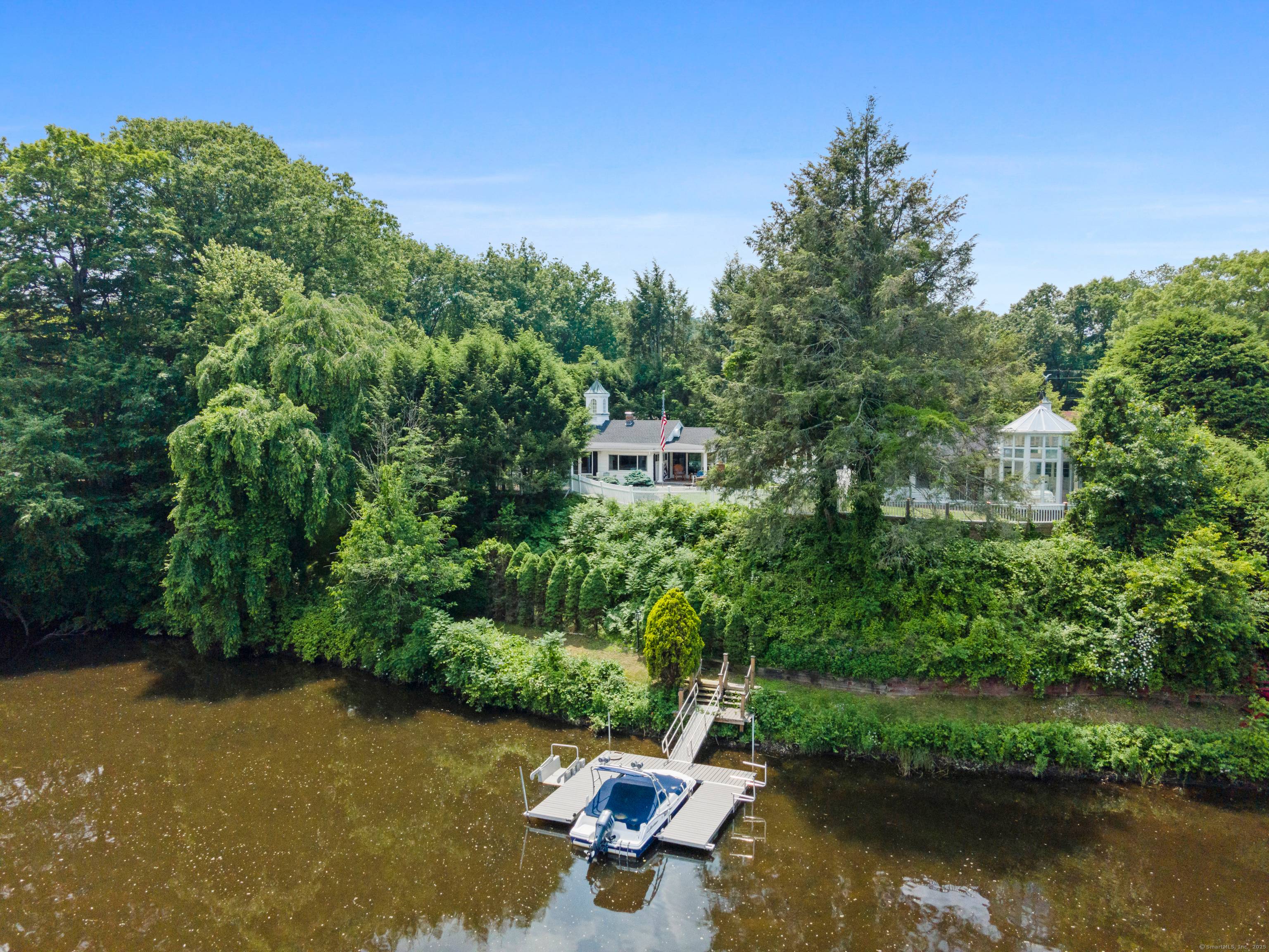 Rustic compound on Lake Zoar.