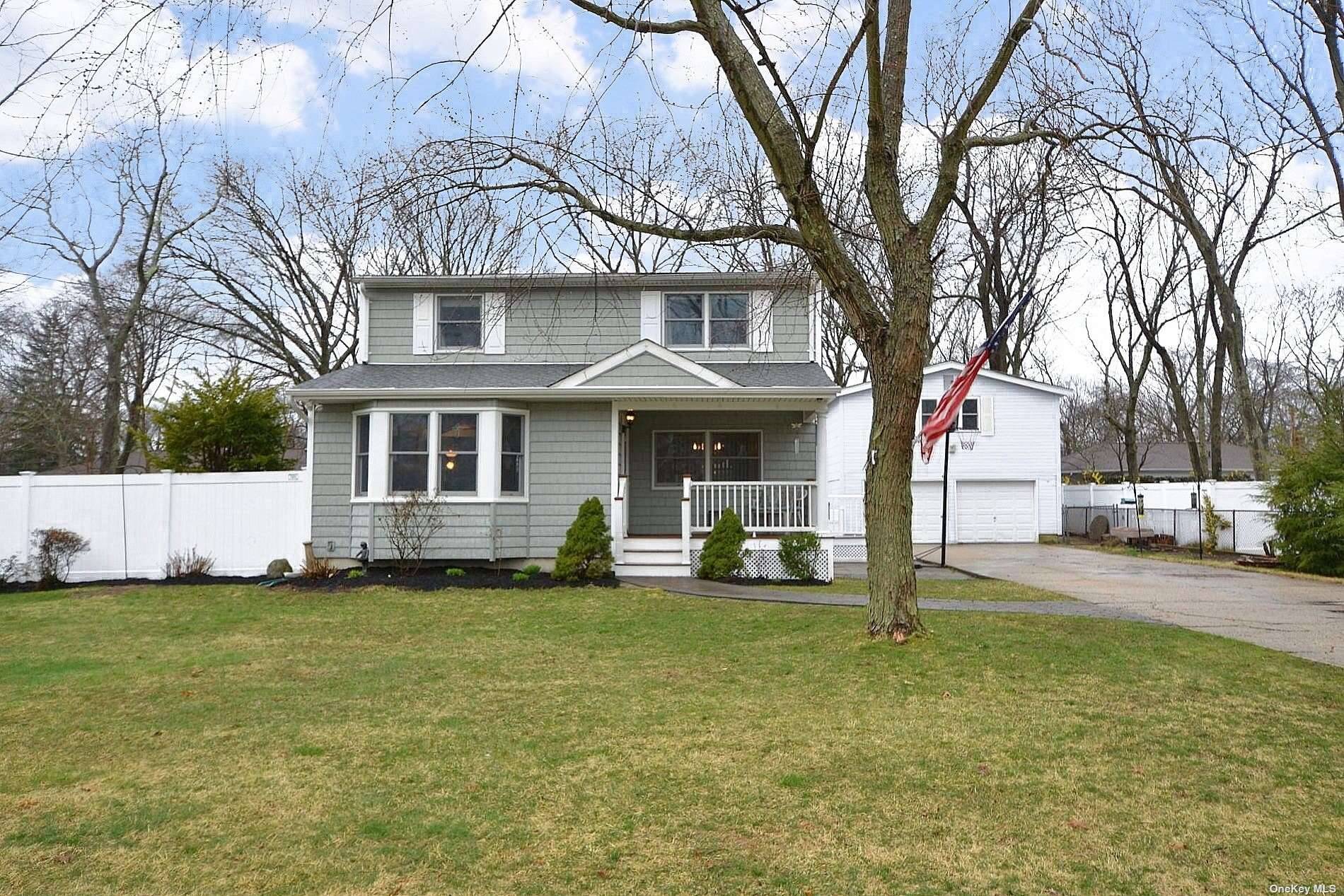 Move right into this lovely 3 bedroom, 2 full bath Colonial with brand new 16 x 32 built in, heated, salt water swimming pool with beautiful paver patio.