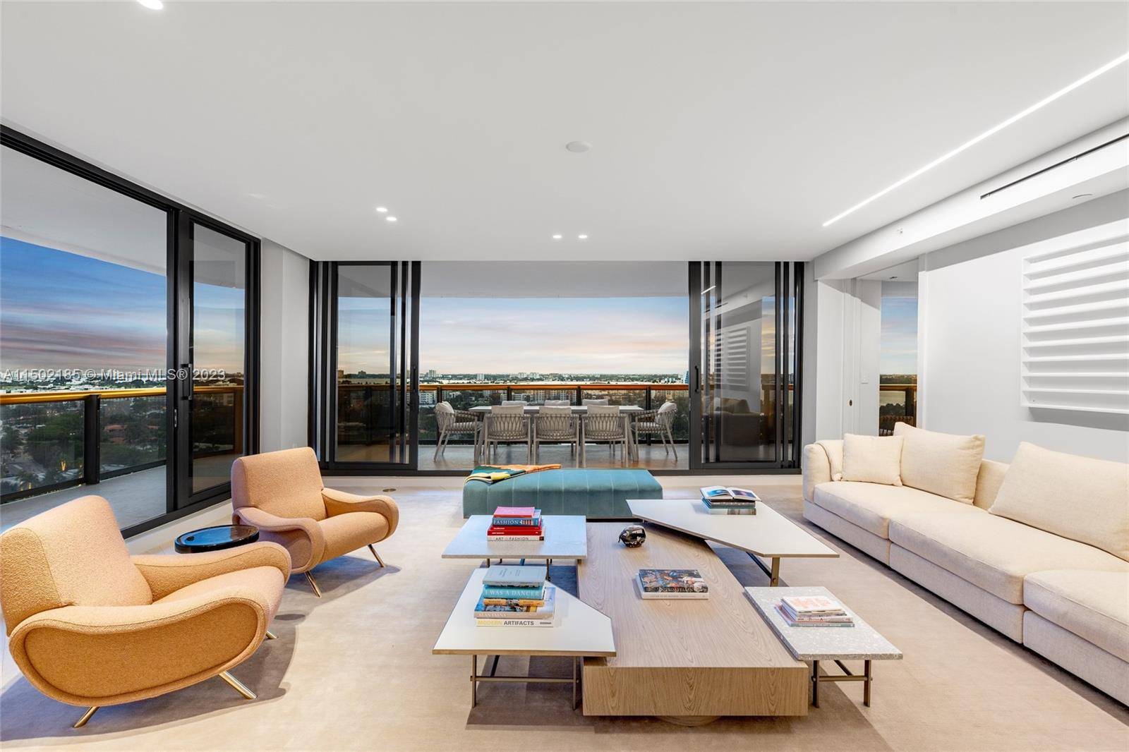 This 4 bed, 5. 5 bath oasis at Bal Harbour Tower was meticulously renovated in 2021, spanning over 5000 SF with 2000 SF of terraces and breathtaking three way views ...