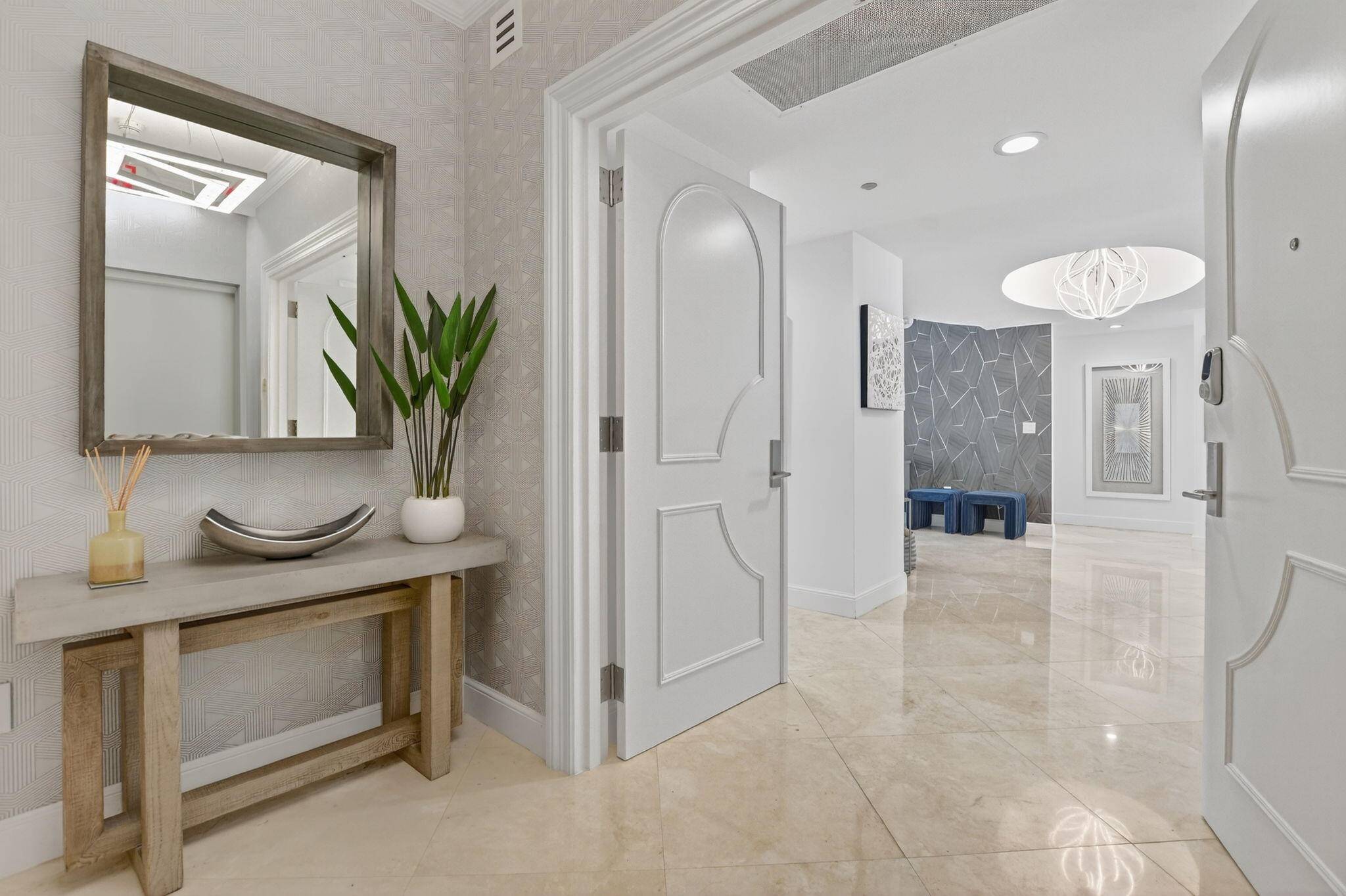 Renovated and reimagined 3 bedroom 3 full bath, high floor stunner in Toscana North.