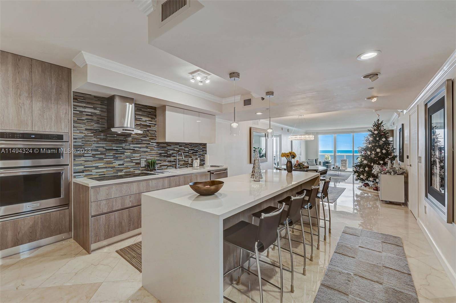 Experience luxury in this beautifully renovated 3 bedroom, 3 bath direct ocean and park views.