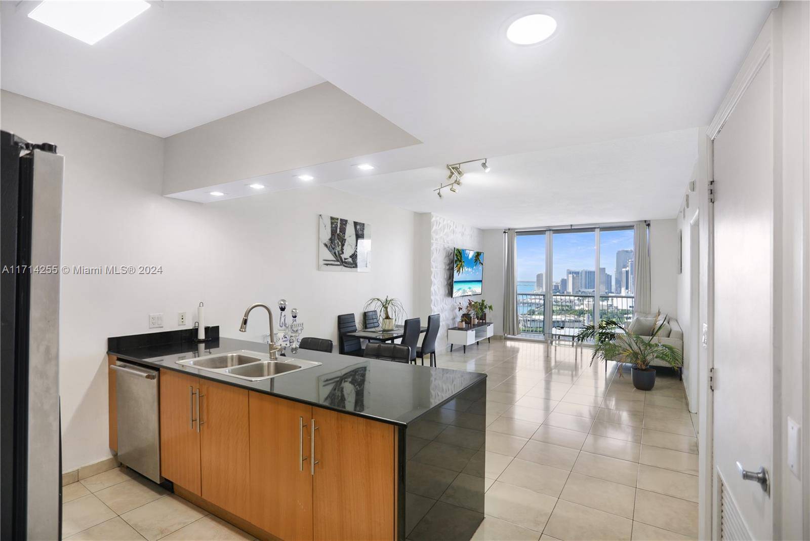 One bedroom one bathroom in Opera Tower overlooking the City and partial bay views from your balcony.