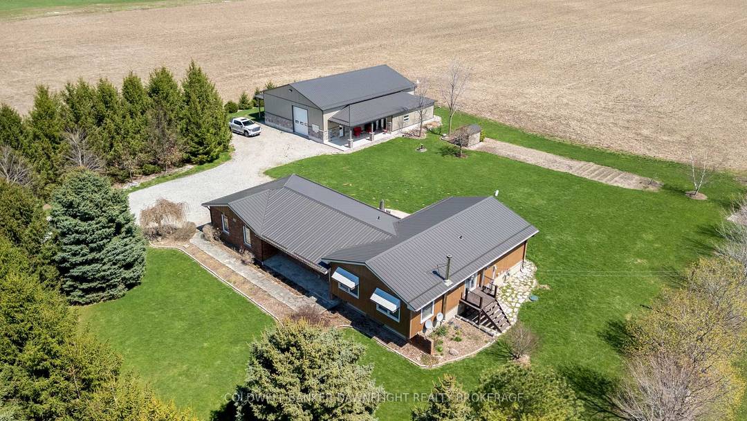 Set on approximately 50 acres in a prime rural location between Lucan and Exeter, this well maintained property offers an exceptional opportunity for country living with added versatility.