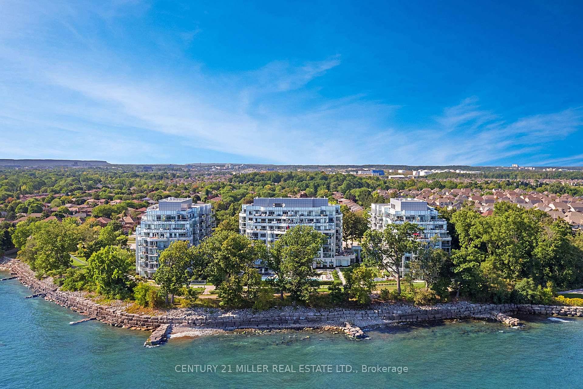 Beautiful water and forest views from inside this suite at one of Oakvilles most desired condominium buildings Bluwater Condominiums !