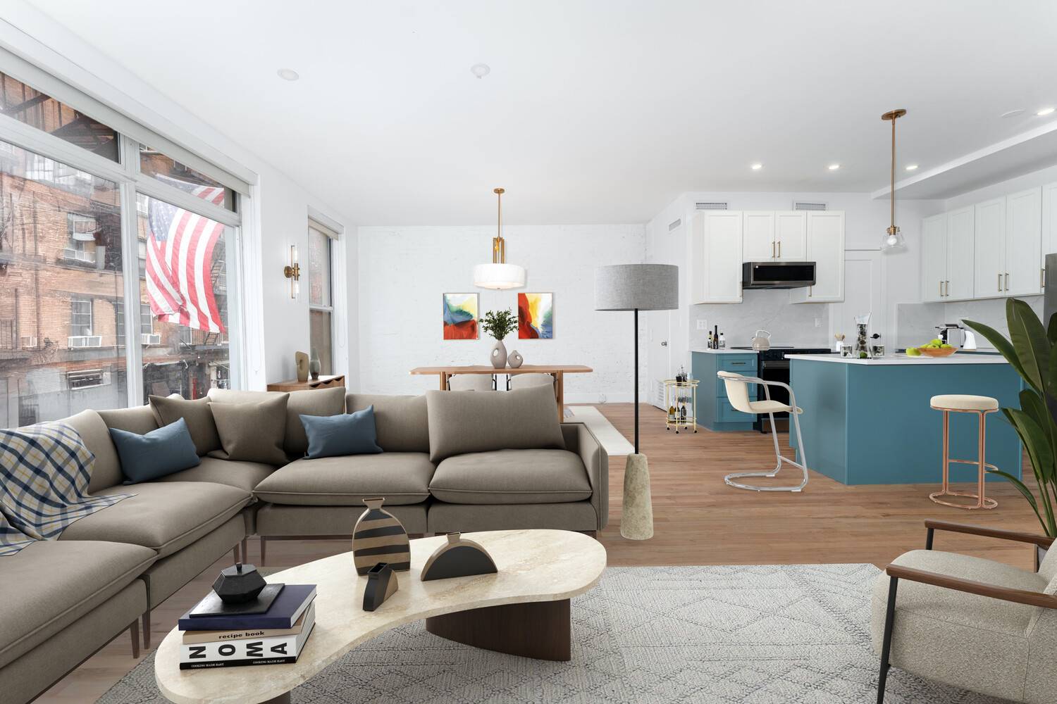 Sun Filled Prewar 2 Bedroom, Full Floor Lower East Side Residence.