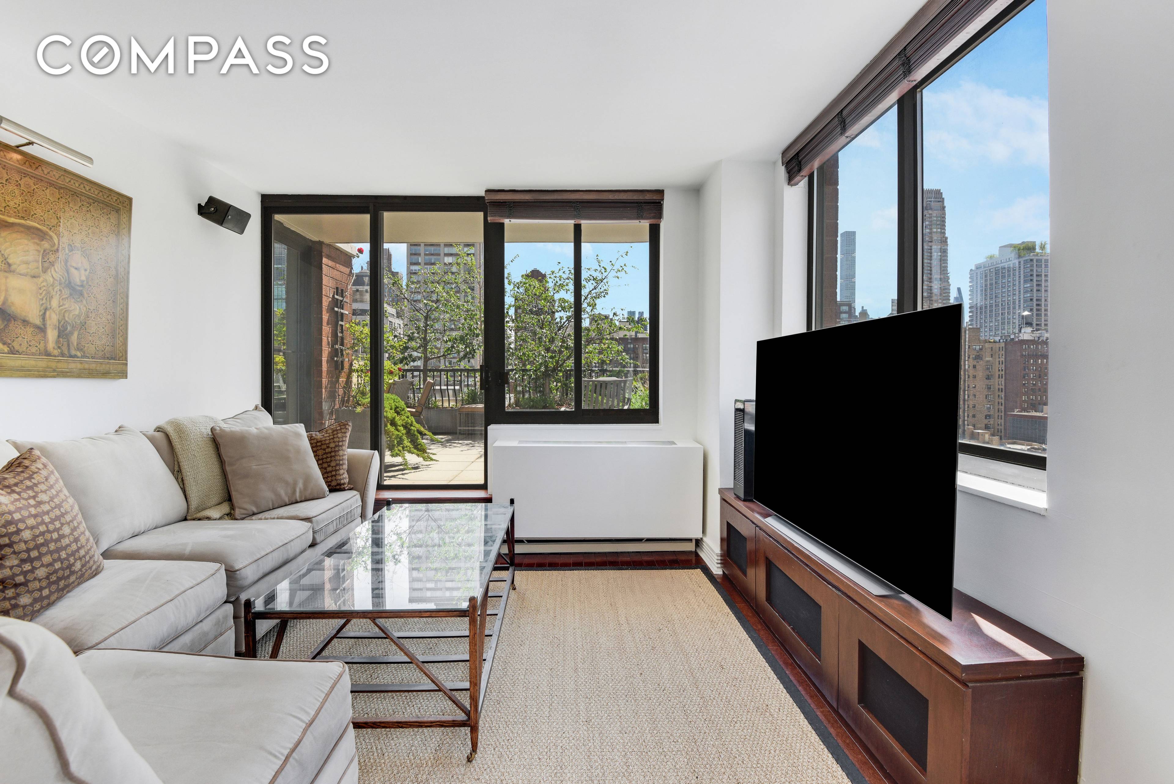 Apartment 15D Spacious 2 Bed, 2 Bath with TWO PRIVATE BALCONIES and NO BOARD APPROVAL.