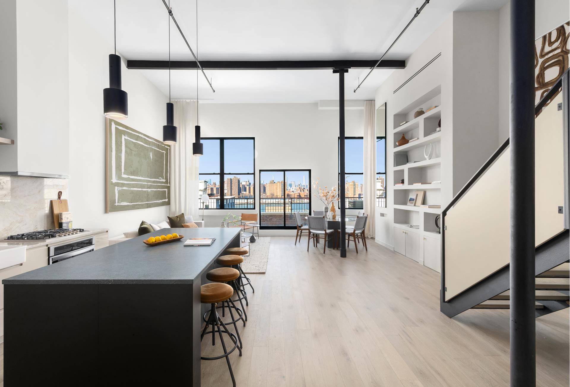 50 Bridge Street, 612 is an exquisitely renovated, luxury 2 bed 2 bath condominium apartment with 2 expansive terraces and jaw dropping views from DUMBO of the Manhattan skyline.