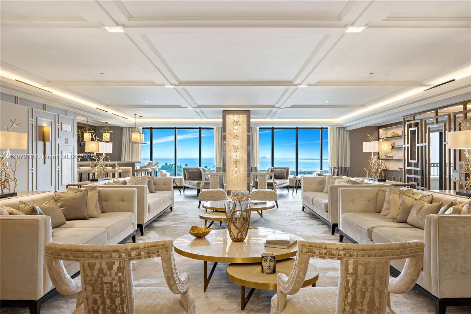 EXPERIENCE THE EPITOME OF LUXURIOUS INTERIOR ARCHITECTURE amp ; DESIGN AT PALAZZO DEL SOL IN FISHER ISLAND FROM THIS SPRAWLING RESIDENCE BY AWARD WINNING DOME INTERIORS OF GENEVA !