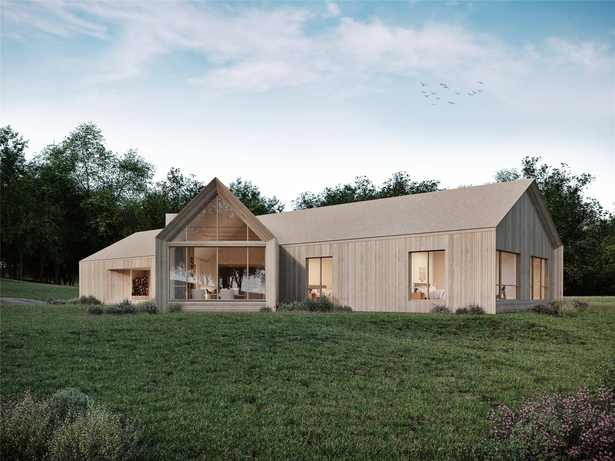 To Be Built A one of a kind property, Fieldhouse is sited on a gently rolling 10 acre property with quintessential Hudson Valley views.