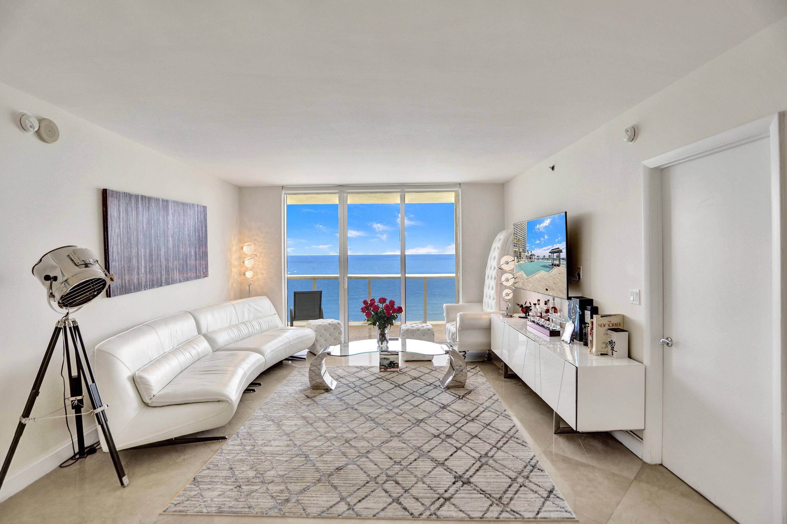 Discover luxury ocean front living in this 3 bedroom, 3 bathroom Den Fully Furnished Beachclub residence !