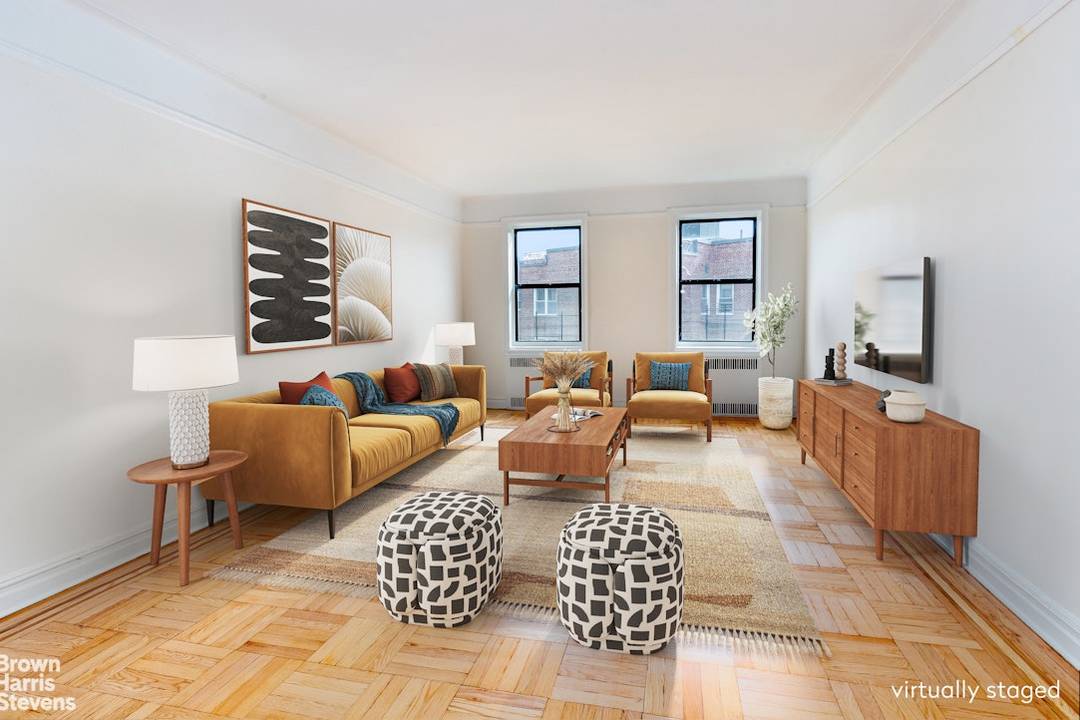 Buyers and investors, come see this TOP FLOOR, PRE WAR, 2BR 2BA CORNER UNIT.