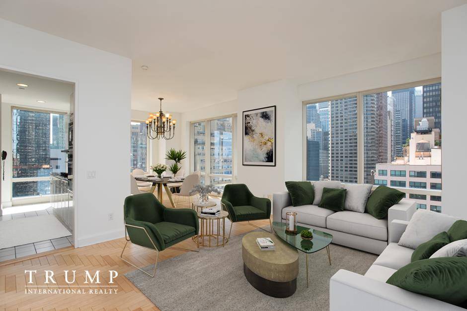 Overlooking the United Nations Building with beautiful views of the East River, this bright and clean corner two bedroom apartment is ready to call home.