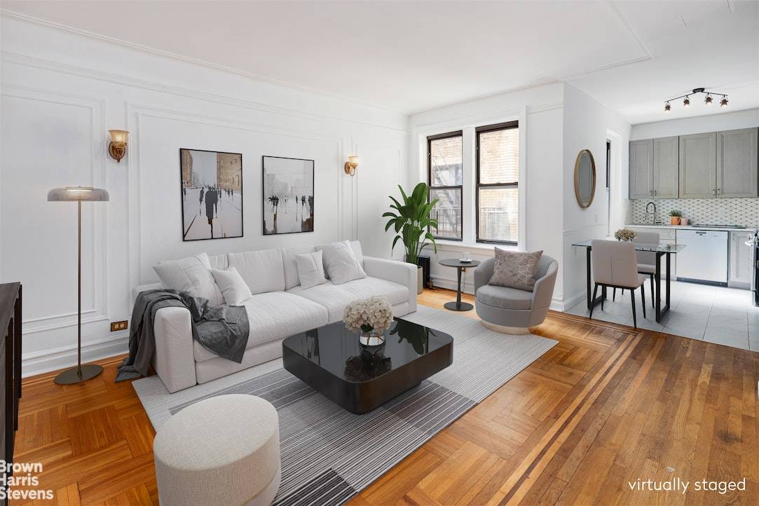 Large three bedroom apartment in stunning pre war building on Riverside Drive.