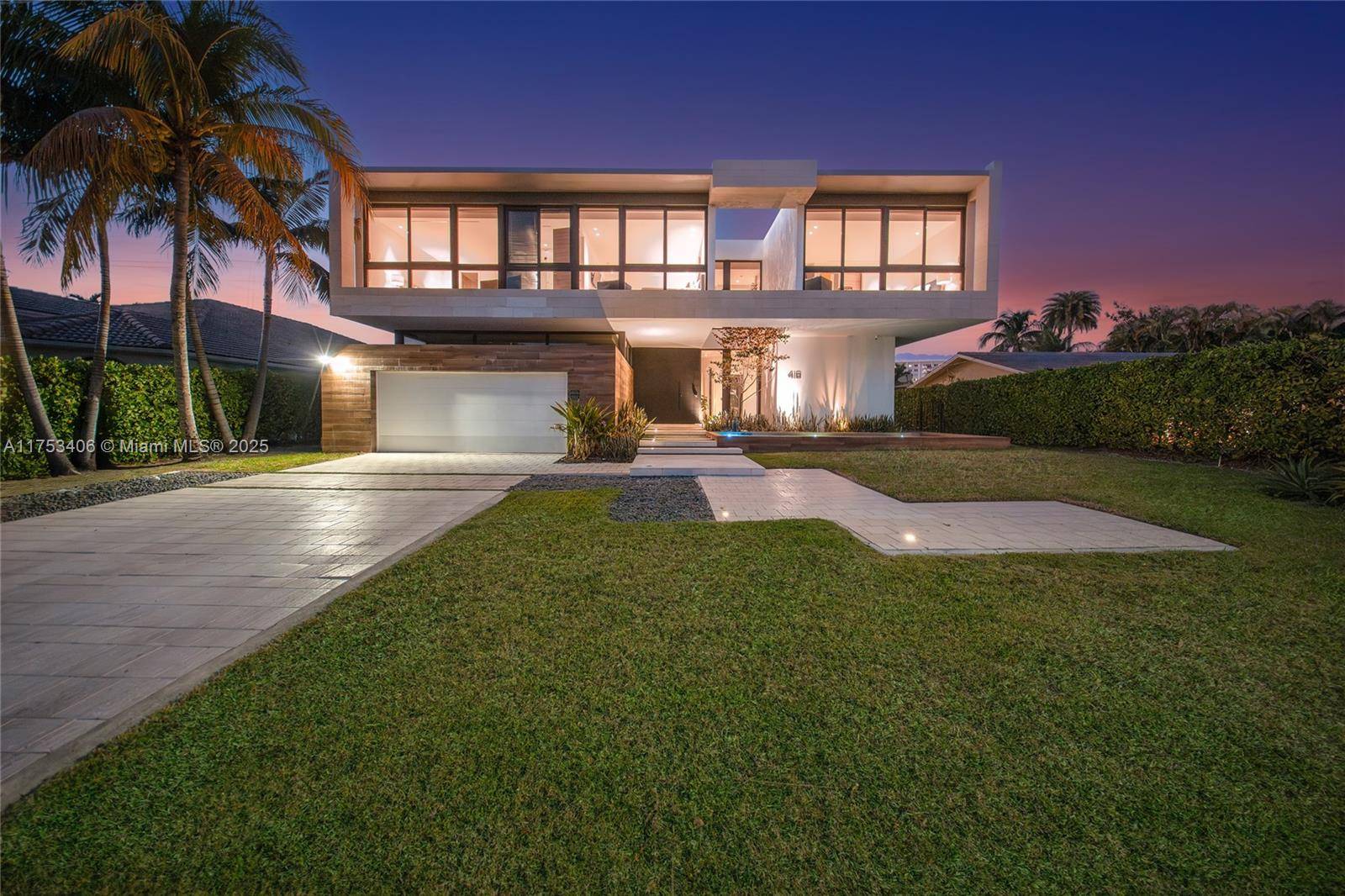 Located in the guard gated Golden Isles community, this exceptional 2 story waterfront estate commands 85 ft of prime yacht friendly water frontage.