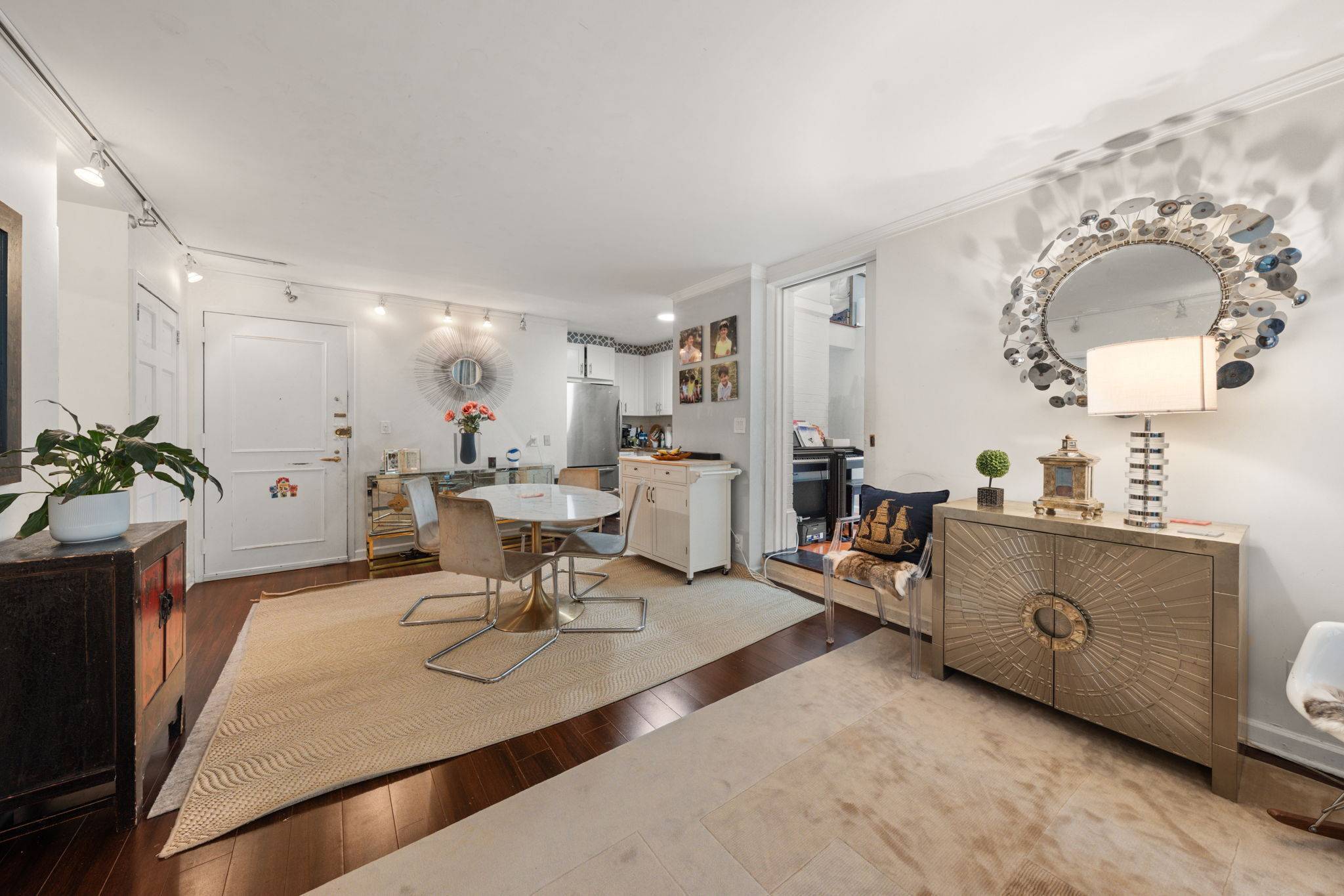 Welcome to this pin drop quiet 2 bed 1 bath condo at The Carriage House featuring a separate home office, a flexible loft area and a unique sunroom bedroom topped ...