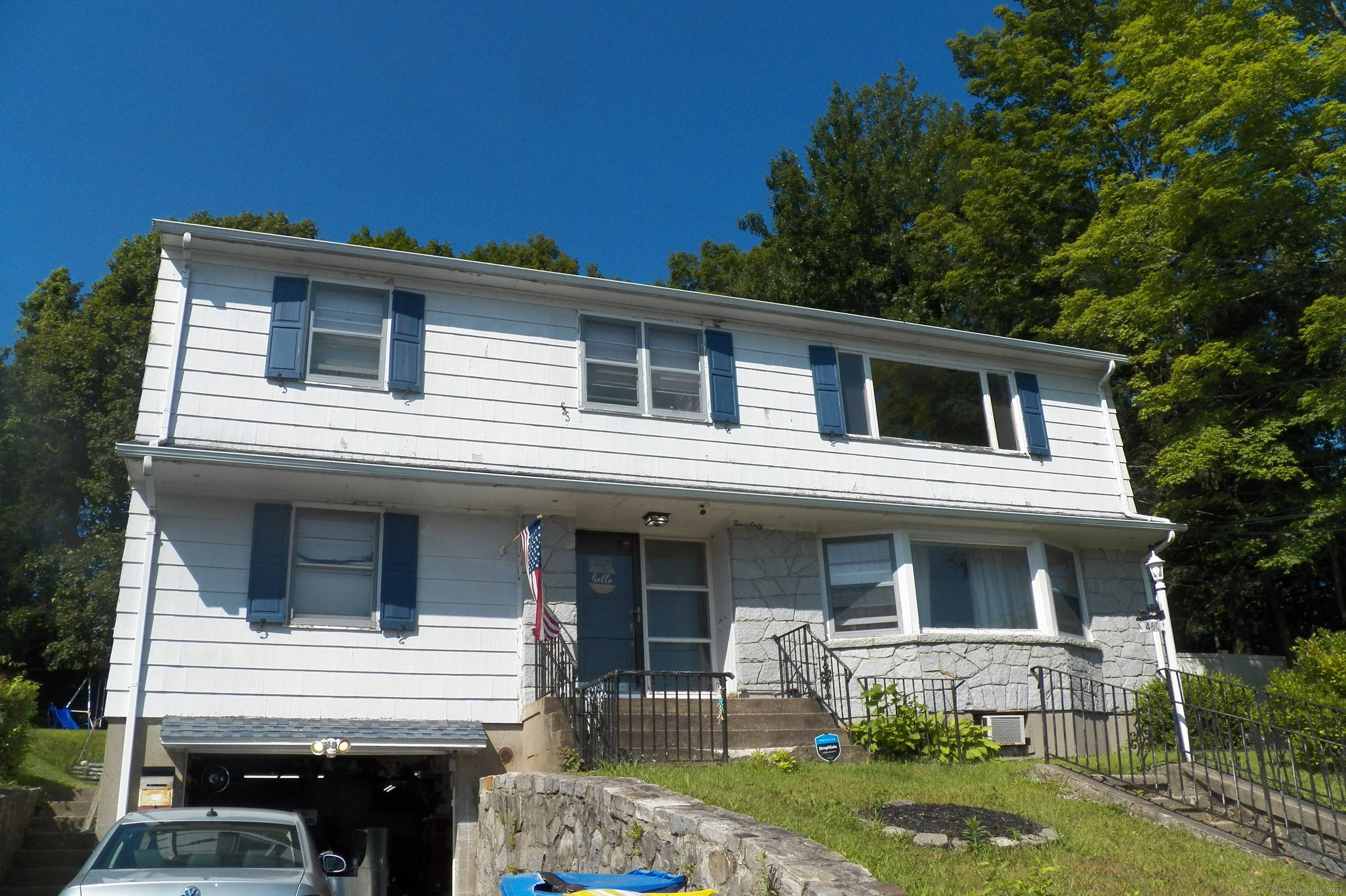 Central air on the 2nd floor accents this huge owner occupied 2 family with over 3, 000 square feet of above grade living space, hardwood floors !