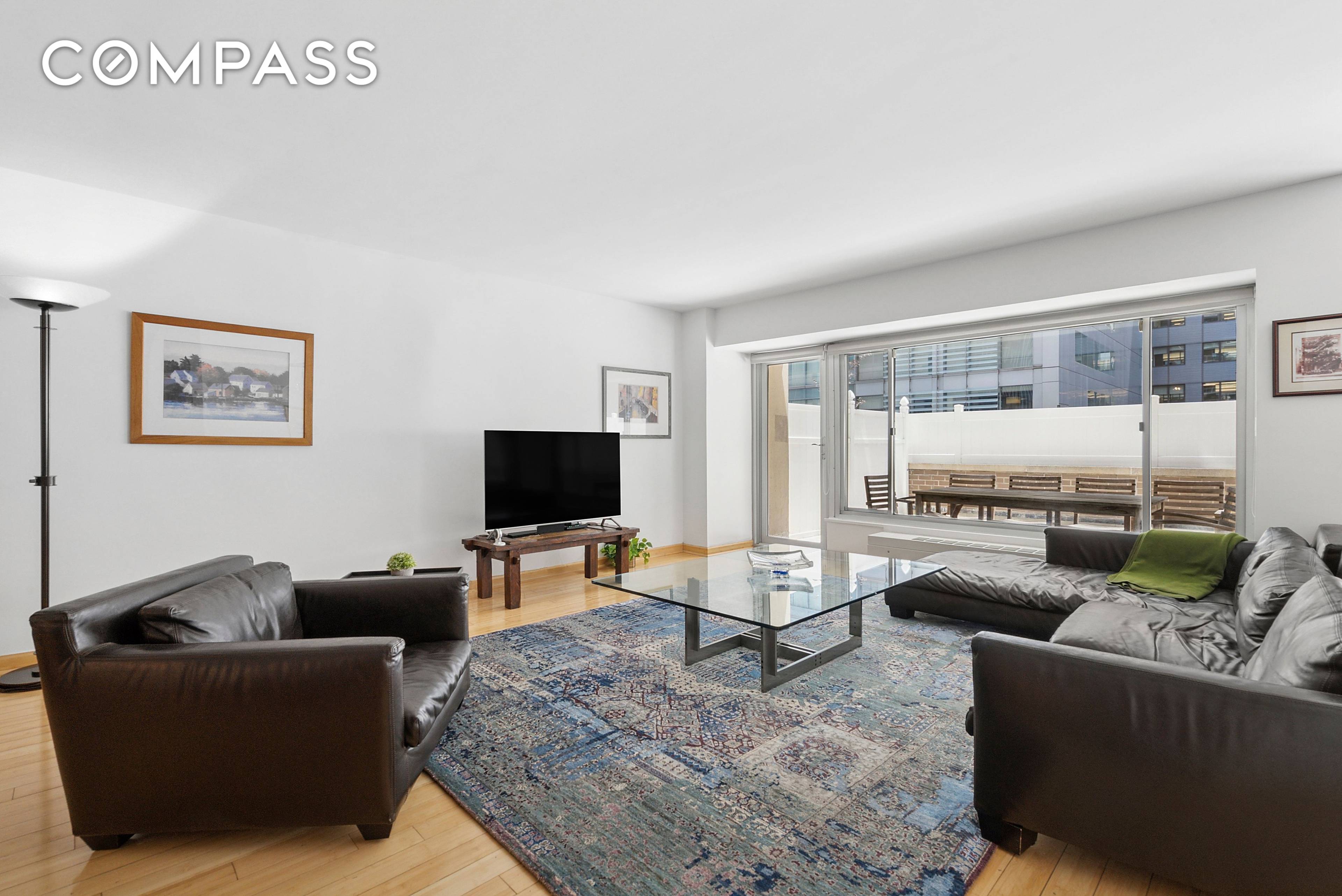 This exceptionally spacious two bedroom, two bathroom residence is located in a premier Lenox Hill cooperative.