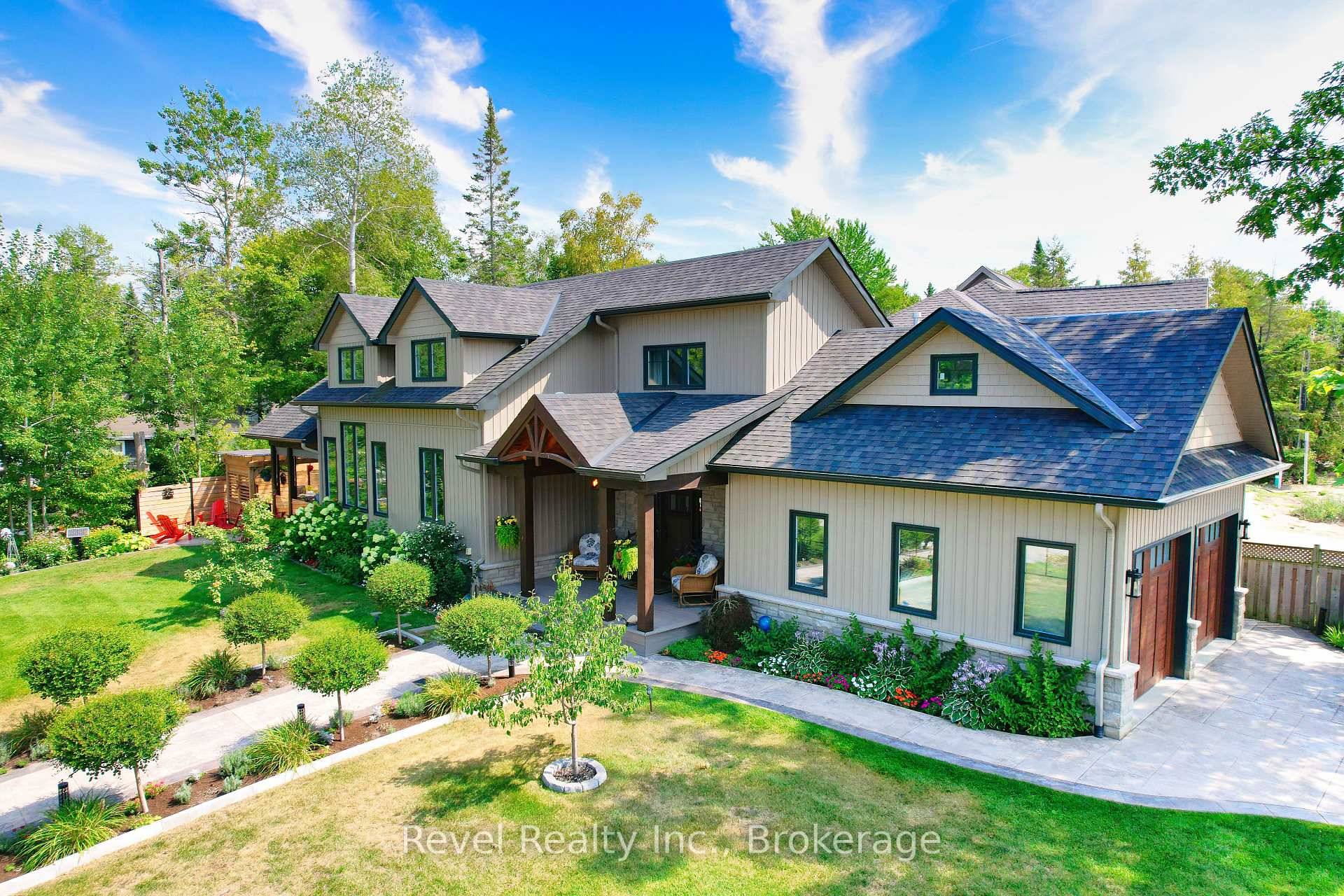 Custom Built Craftsman Home with Water Views in West Wasaga Beach.