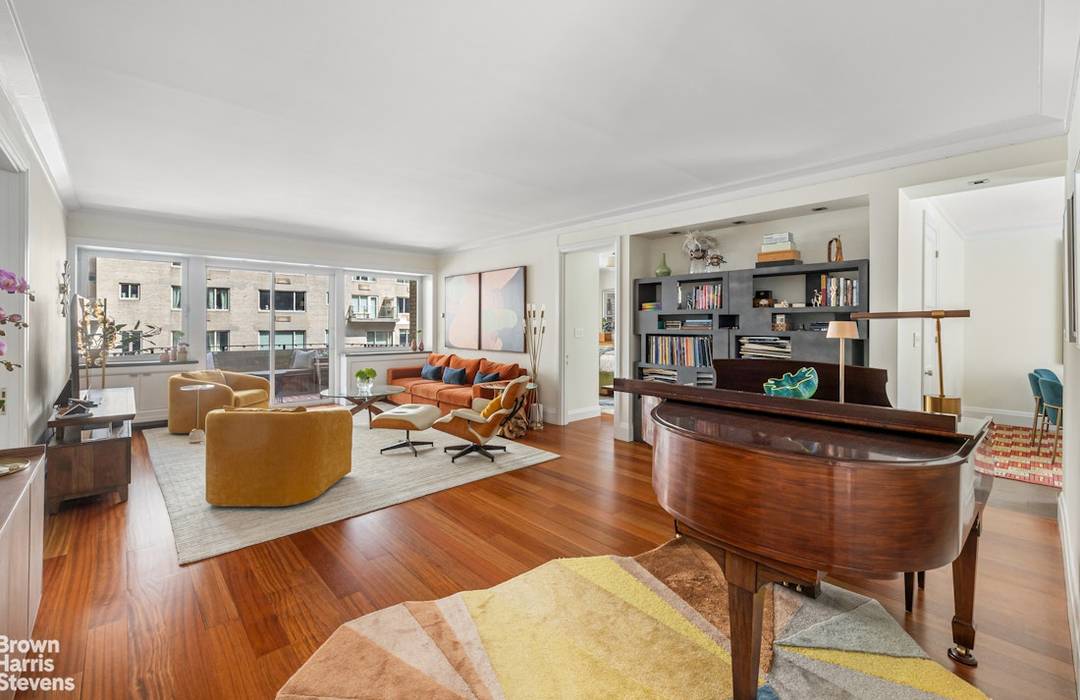 This beautifully proportioned 1, 463 square foot two bedroom, two bathroom residence offers an exceptional combination of space, light, and value.