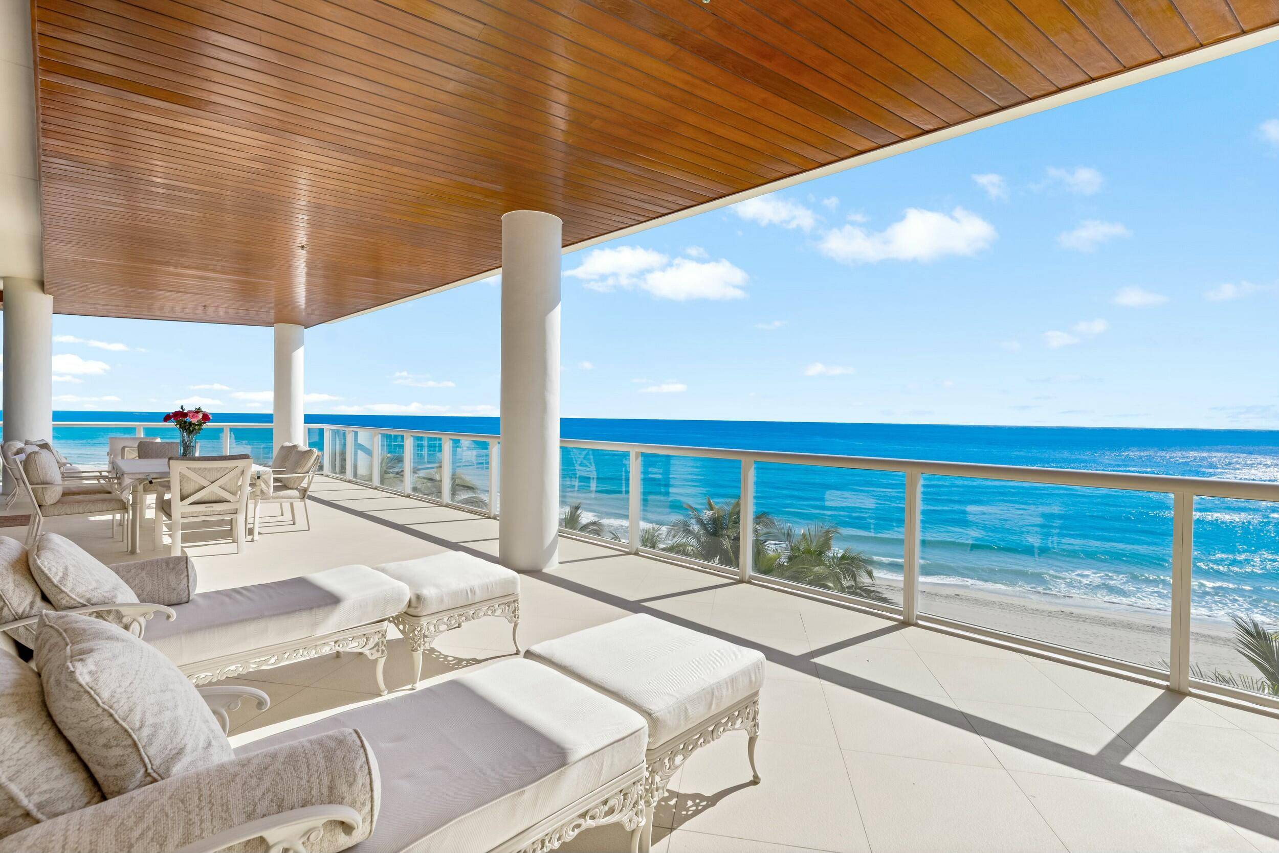 Discover one of the most coveted residences in a premier, direct ocean corner stack at One Thousand Ocean with a wrap around balcony providing breathtaking panoramic views of the Atlantic ...