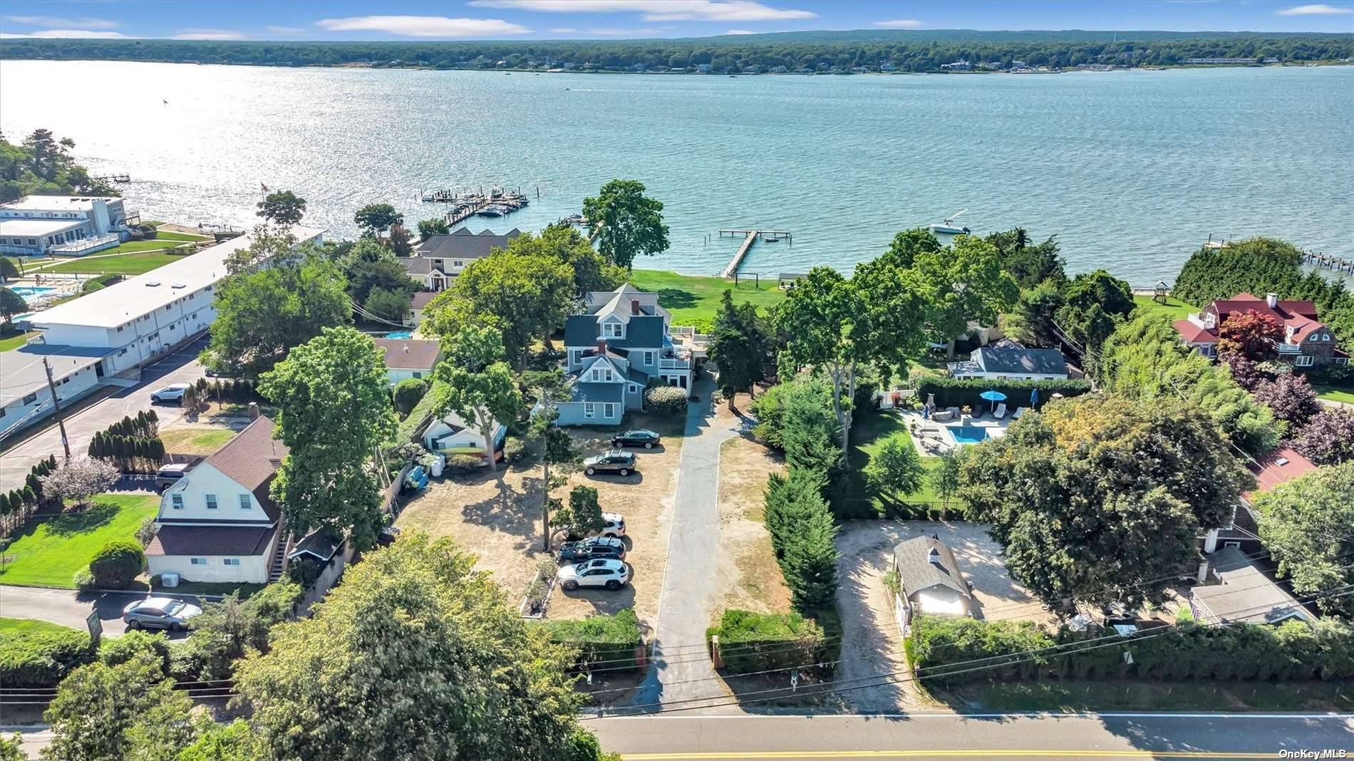 Enjoy bay front living in Hampton Bays from April to November.