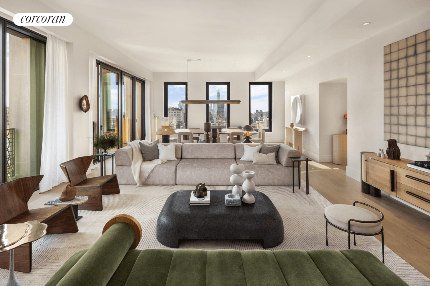 90 Sold ! Penthouse 22, designed by COOKFOX Architects, encompasses a full floor with jaw dropping views in every direction including all of Downtown Manhattan, the Clocktower, the legendary Flatiron ...