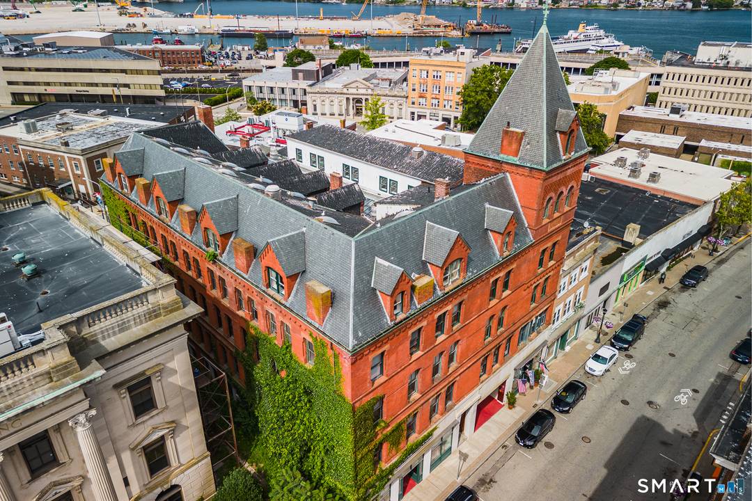 Mixed use commercial and residential building available in downtown New London.