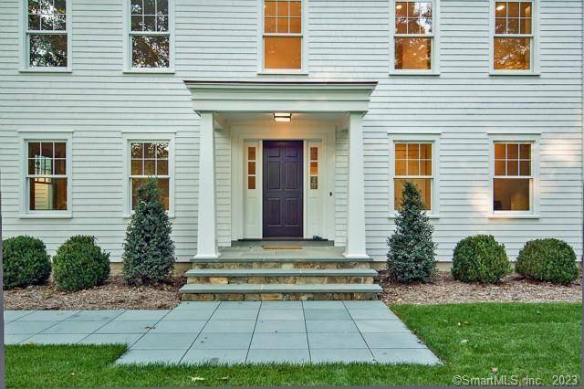 Designed by renowned architect Nancy Thiel, this pristine farm style residence, featured in Cottages Gardens, sits on a prime location directly opposite of the Hunt Club.