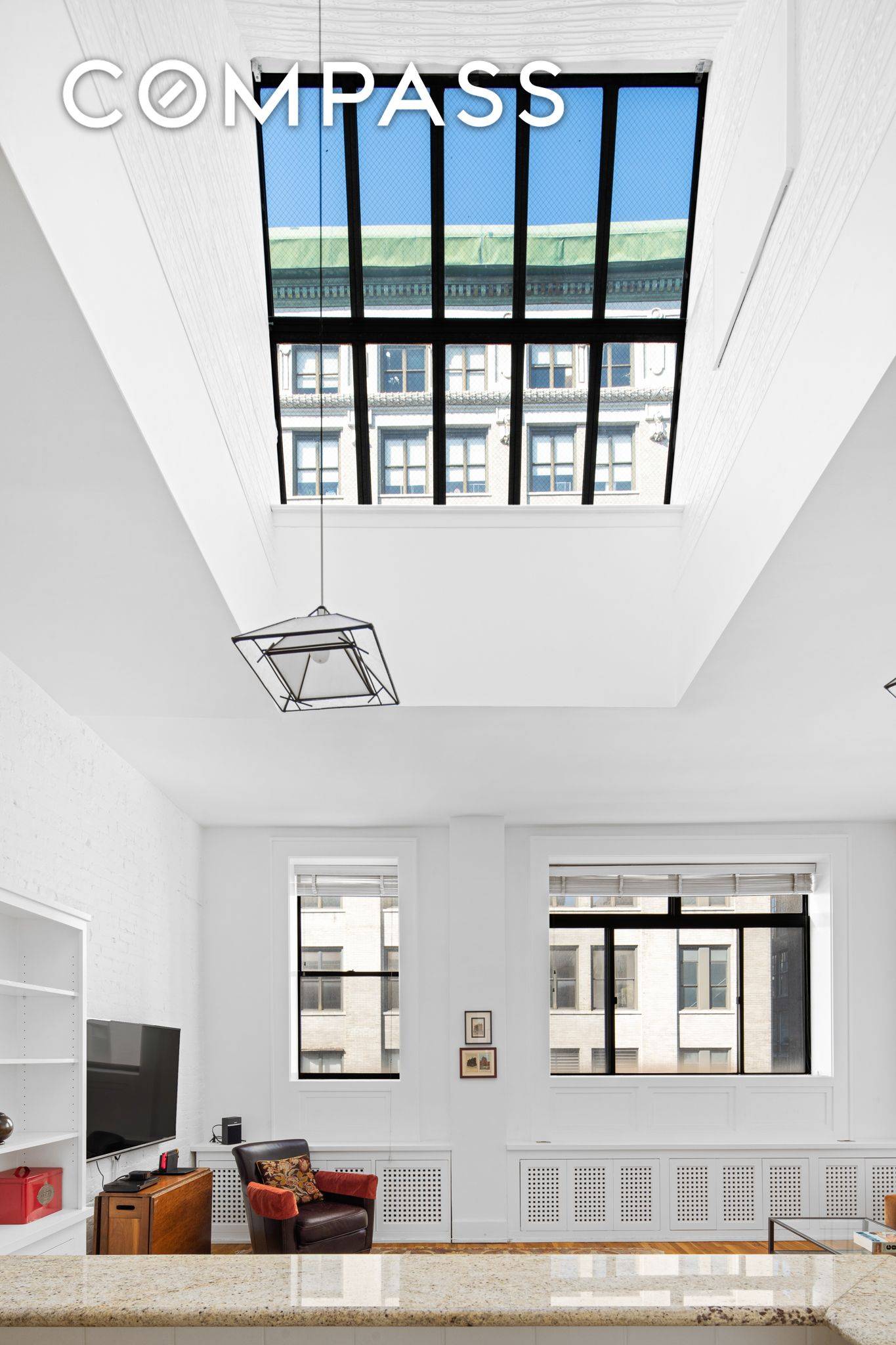 This stunning, over sized and unique 1BR penthouse has all the features of a loft in a full service pre war building.