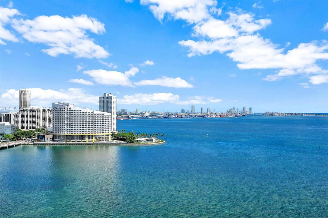 Luxurious 3 bedroom, 2 bathroom residence at The Mark on Brickell Bay features a fully renovated kitchen and bathrooms.