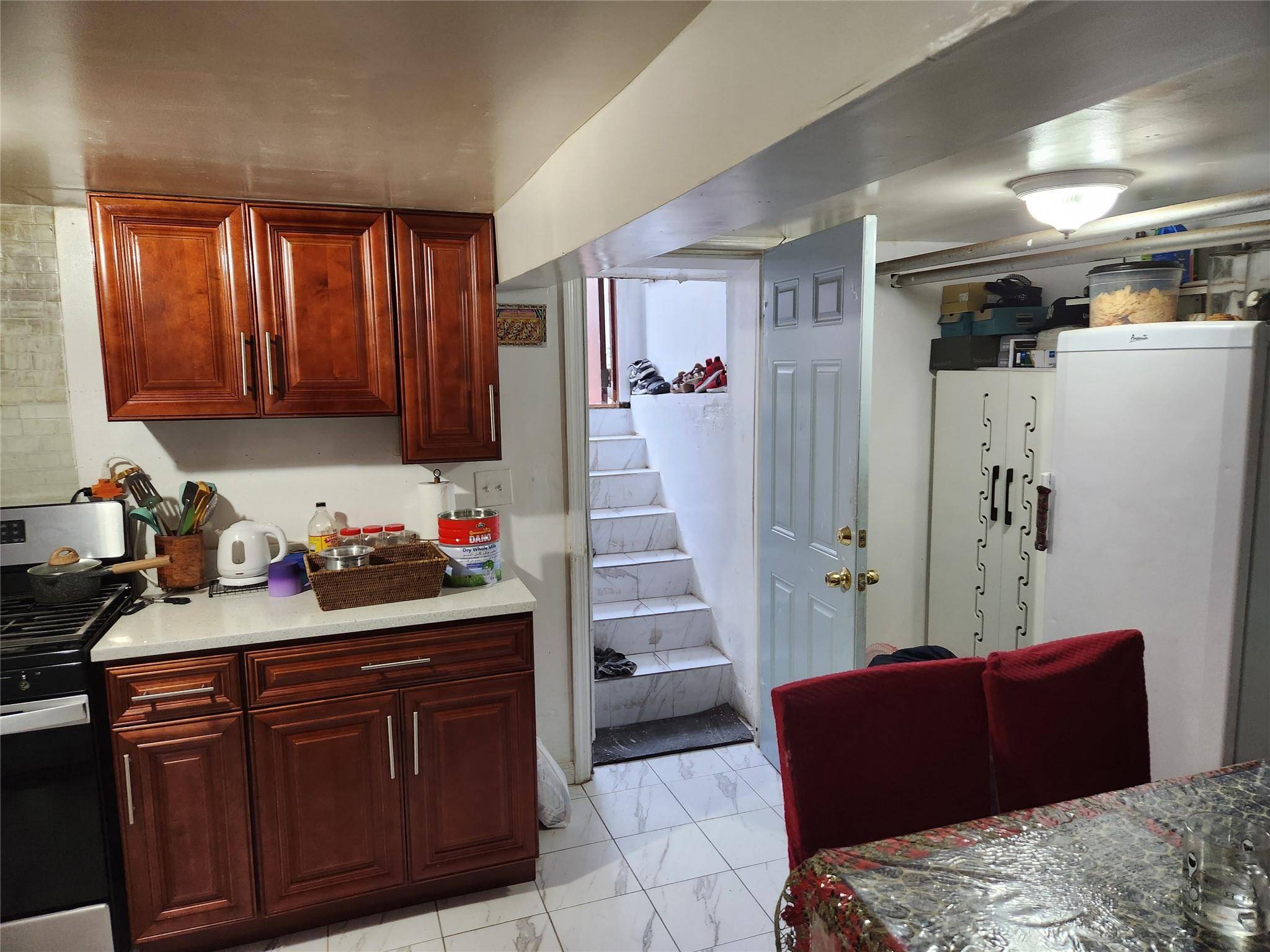 All information to property is subject to BUYERS Representative verification 1st Flr APT 1F 2 bedroom, kitchen f bath, LR, kitchen.