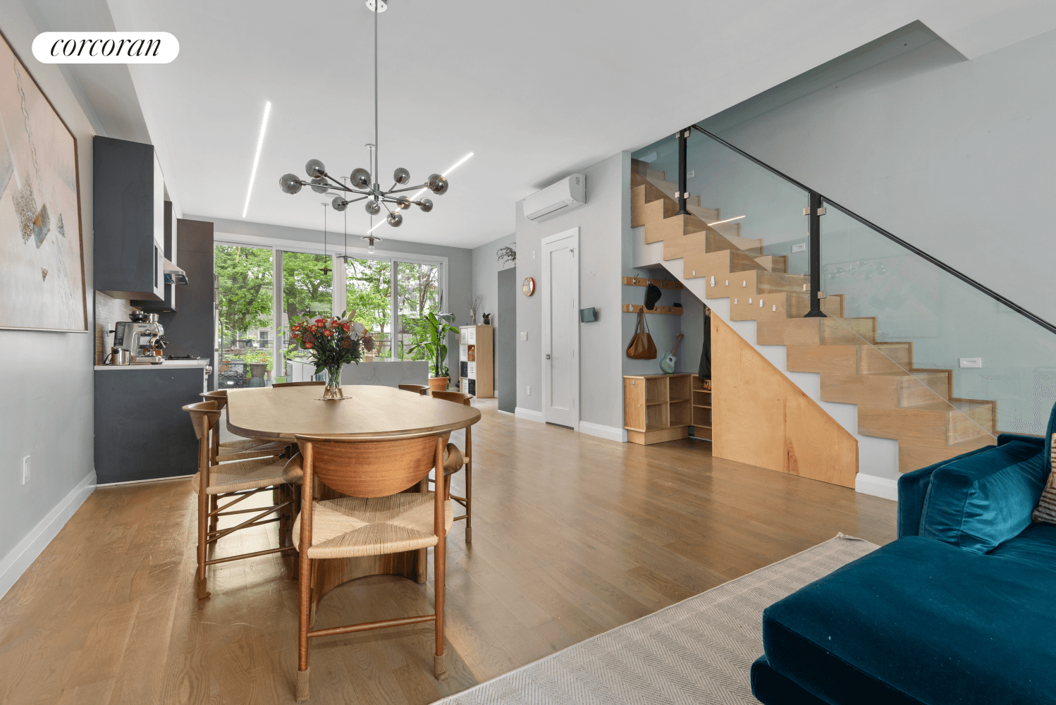 36 Madison Street is a completely renovated townhouse on a picturesque tree lined street offers the perfect blend of Brooklyn charm and modern convenience.