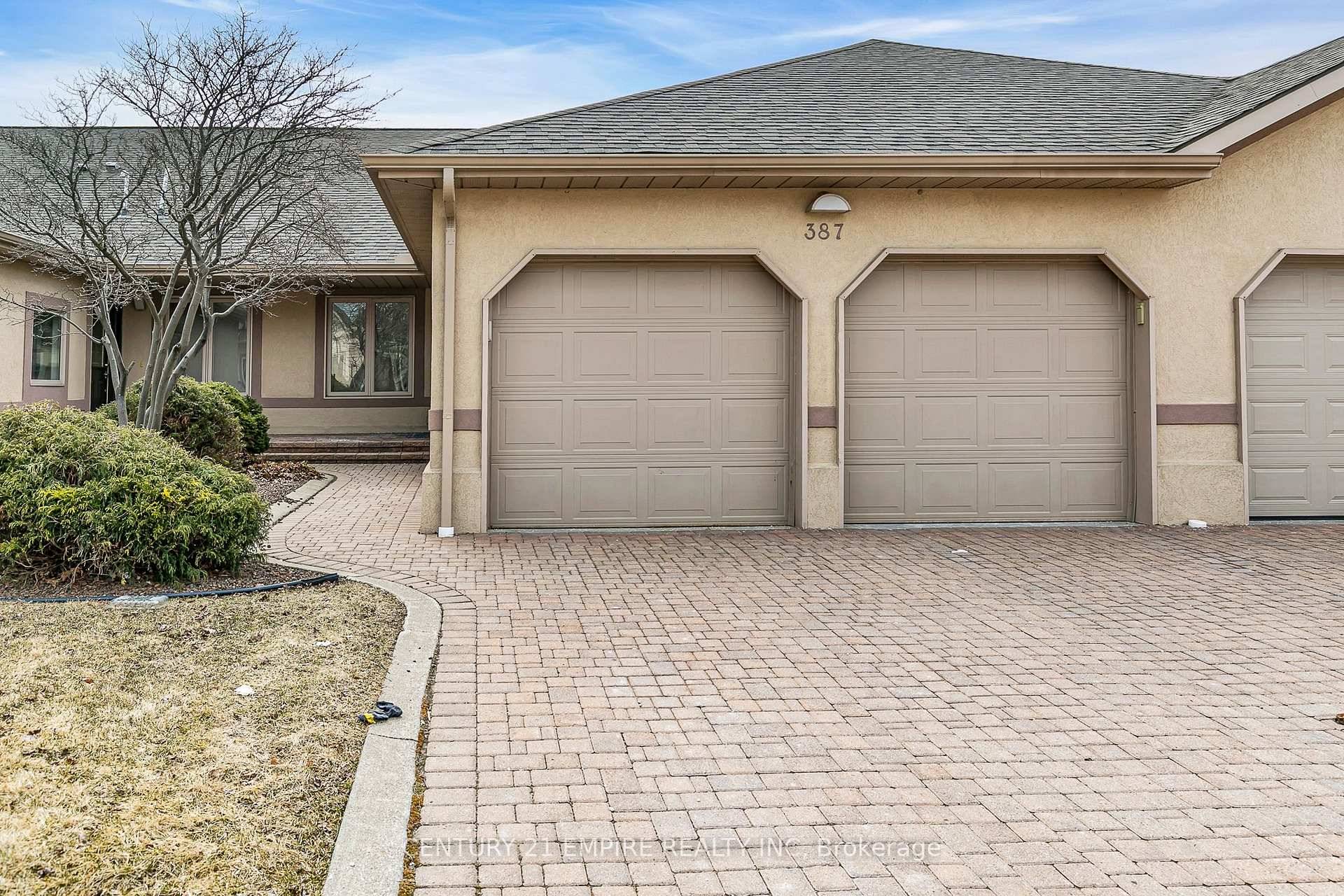 Welcome to 387 Jason Court, Beautifully Upgraded Bungalow With Stucco Front Exterior, Double Car Garage, 2 Bedroom, 3 Full Washroom Townhome Villa, Perfectly Situated in The Heart of St.