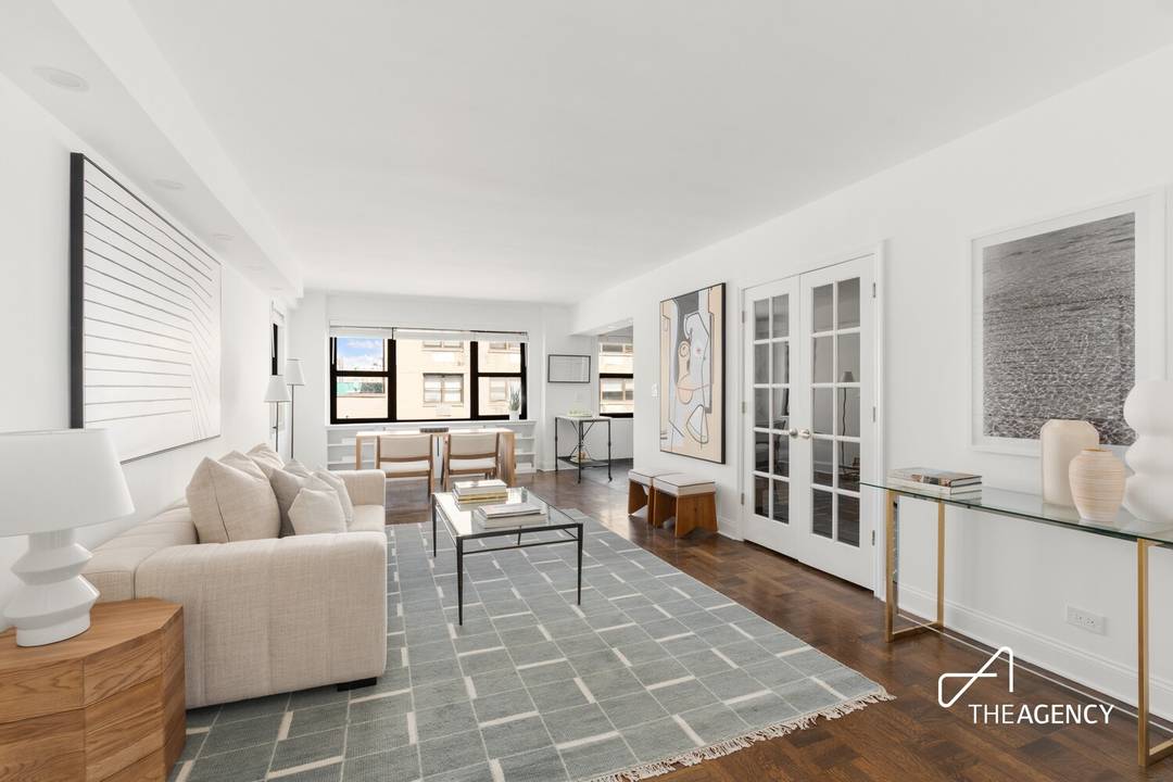 A sun drenched, high floor one bedroom with a dedicated home office and sweeping open north and west exposures, in one of the Upper East Side's premier full service cooperatives.