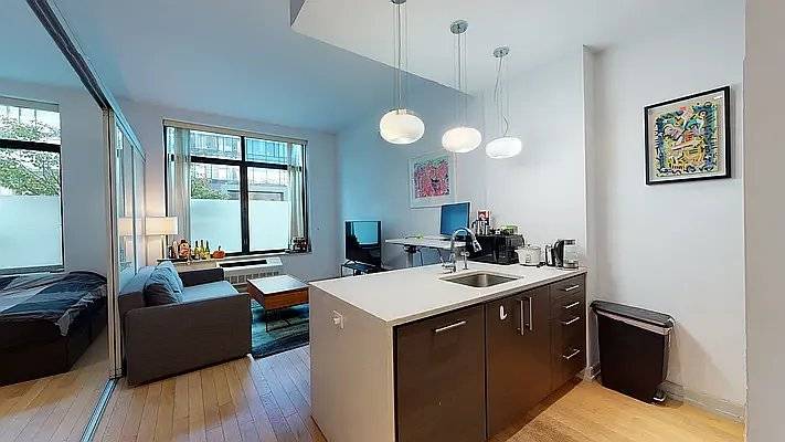 Spacious 524 sq. ft. Alcove Studio 11 Foot Ceilings Bright South Facing Exposure !