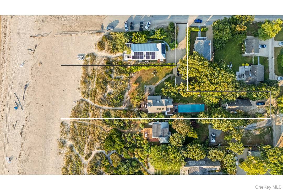 Experience On Gardiner's Bay This extremely interesting multi family compound on one acre with 102' of sandy beach features the most magical sunsets.